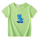 Children's Short Sleeve Boys And Girls T-shirt Cartoon Half Sleeve Top - Almoni Express