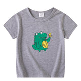 Children's Short Sleeve Boys And Girls T-shirt Cartoon Half Sleeve Top - Almoni Express