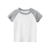 Children's Short Sleeve T-shirt Solid Color Advertising Shirt - Almoni Express