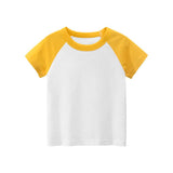 Children's Short Sleeve T-shirt Solid Color Advertising Shirt - Almoni Express