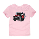 Children's Short-sleeved Cotton Heat Transfer T-shirt For Boys And Girls - Almoni Express