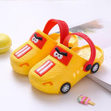 Children'S Slippers Summer New Boy Cartoon Car Baby Sandals Kids Indoor Non-Slip Girls Hole Shoes - Almoni Express