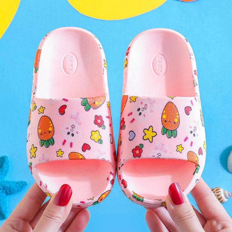 Children'S Slippers Summer New Boy Cartoon Car Baby Sandals Kids Indoor Non-Slip Girls Hole Shoes - Almoni Express