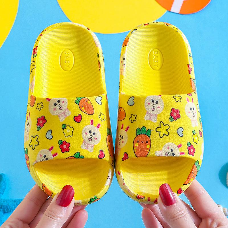 Children'S Slippers Summer New Boy Cartoon Car Baby Sandals Kids Indoor Non-Slip Girls Hole Shoes - Almoni Express