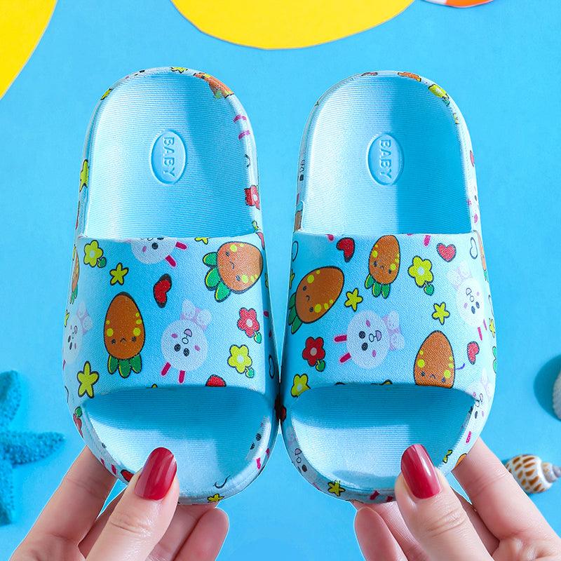 Children'S Slippers Summer New Boy Cartoon Car Baby Sandals Kids Indoor Non-Slip Girls Hole Shoes - Almoni Express