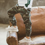 Children's Sports Military Camouflage Casual Trousers - Almoni Express