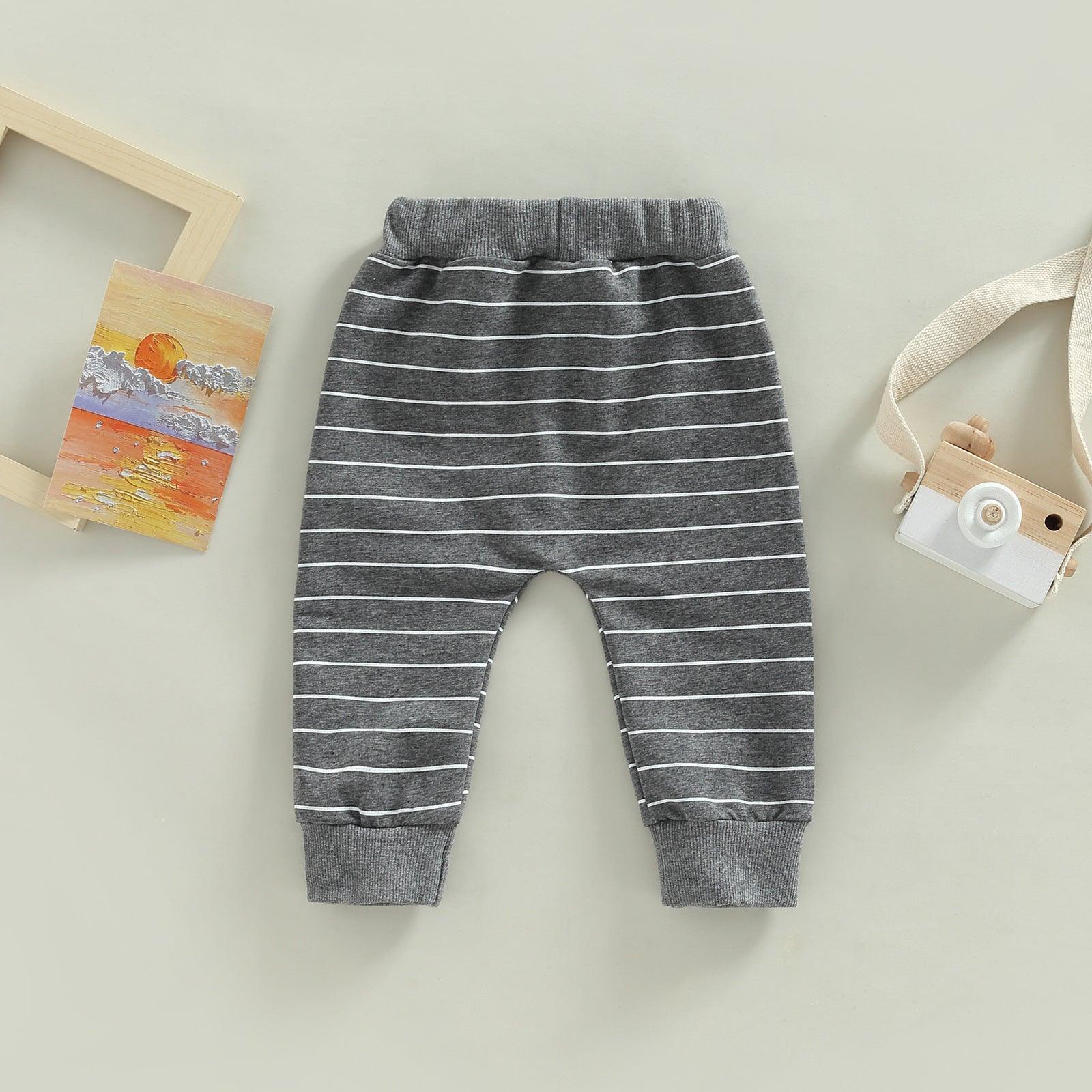 Children's Sports Striped Casual Pants - Almoni Express