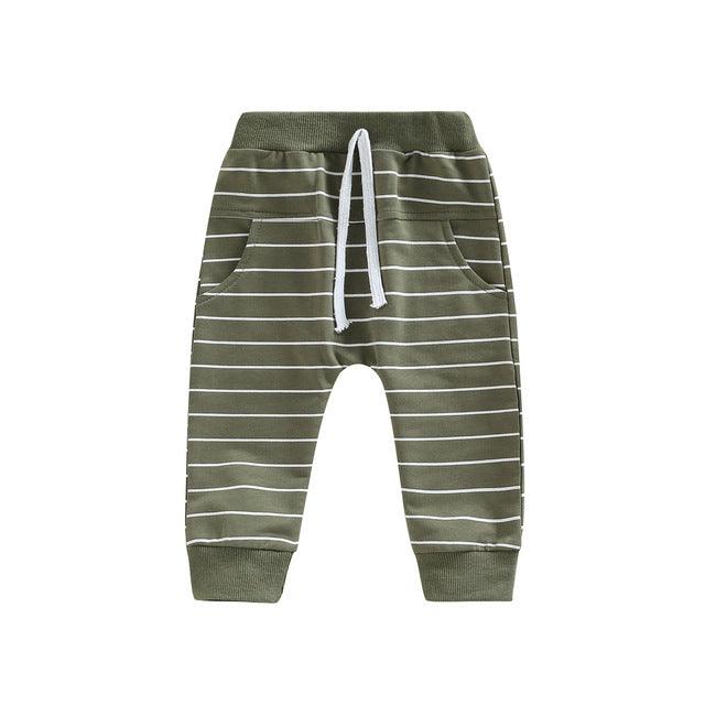 Children's Sports Striped Casual Pants - Almoni Express