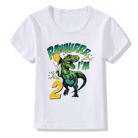 Children's T-shirt Numbers 1-9 Birthday T-shirt - Almoni Express