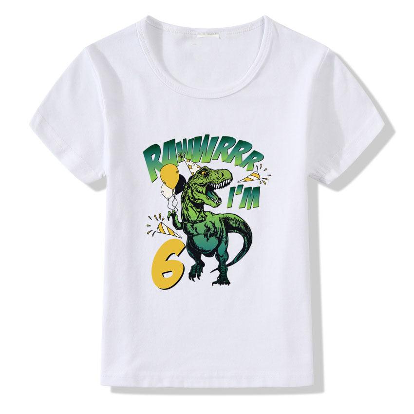 Children's T-shirt Numbers 1-9 Birthday T-shirt - Almoni Express