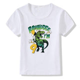 Children's T-shirt Numbers 1-9 Birthday T-shirt - Almoni Express