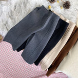 Children's Thickened Knitting Straight-leg Pants Casual Wide-leg Pants - Almoni Express