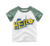 Children's Wear Summer New Korean Children's Boys Cotton T-shirt Men's Treasure In Children's Short Sleeves - Almoni Express