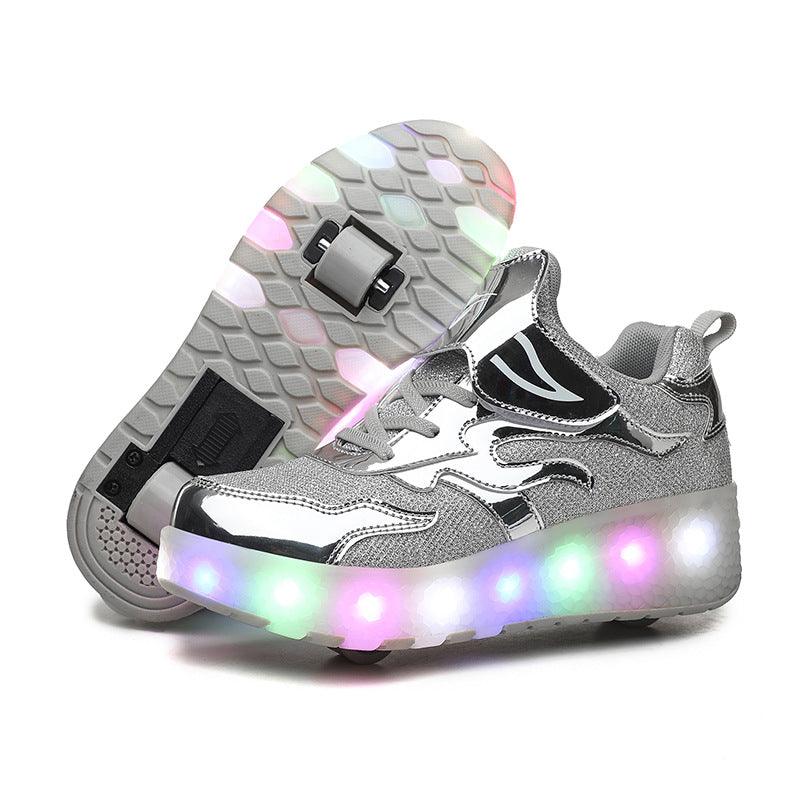 Children's Wheel Shoes LED Light Emitting Charging Children's Lamp Shoes - Almoni Express