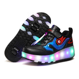 Children's Wheel Shoes LED Light Emitting Charging Children's Lamp Shoes - Almoni Express