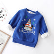 Christmas snowman plus velvet padded baby sweater - Almoni Express