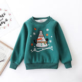 Christmas snowman plus velvet padded baby sweater - Almoni Express