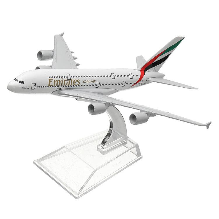 Civil Aviation Aircraft Model Alloy International Airbus Model Simulation Office Aircraft Model Decoration - Almoni Express