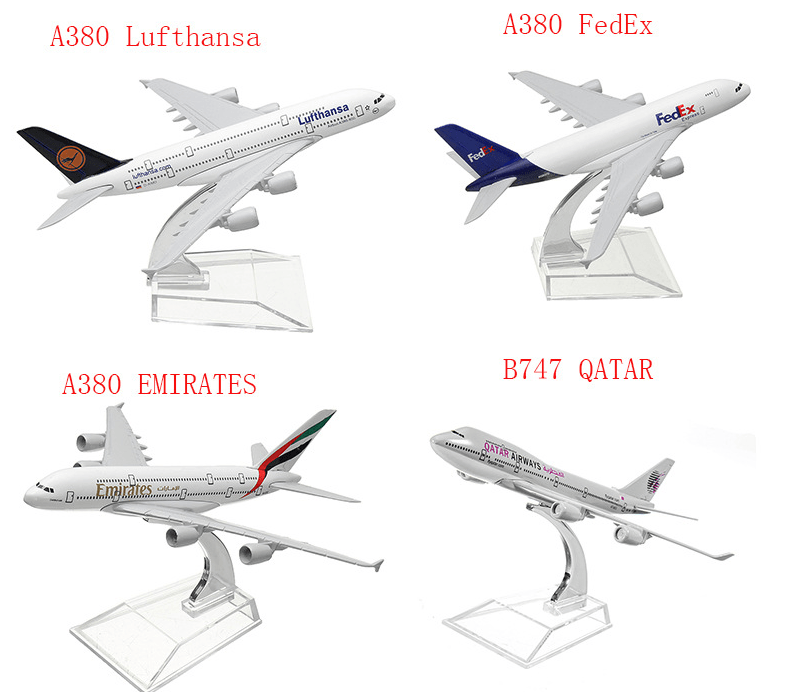 Civil Aviation Aircraft Model Alloy International Airbus Model Simulation Office Aircraft Model Decoration - Almoni Express