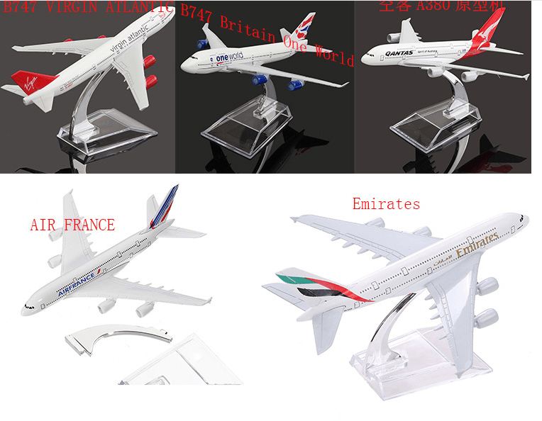 Civil Aviation Aircraft Model Alloy International Airbus Model Simulation Office Aircraft Model Decoration - Almoni Express