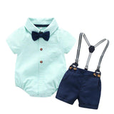 Climbing Clothes For Boys Gentlemen Romper Infant Clothes - Almoni Express