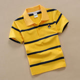 College Style Boys Polo Short Seeve T-shirt - Almoni Express