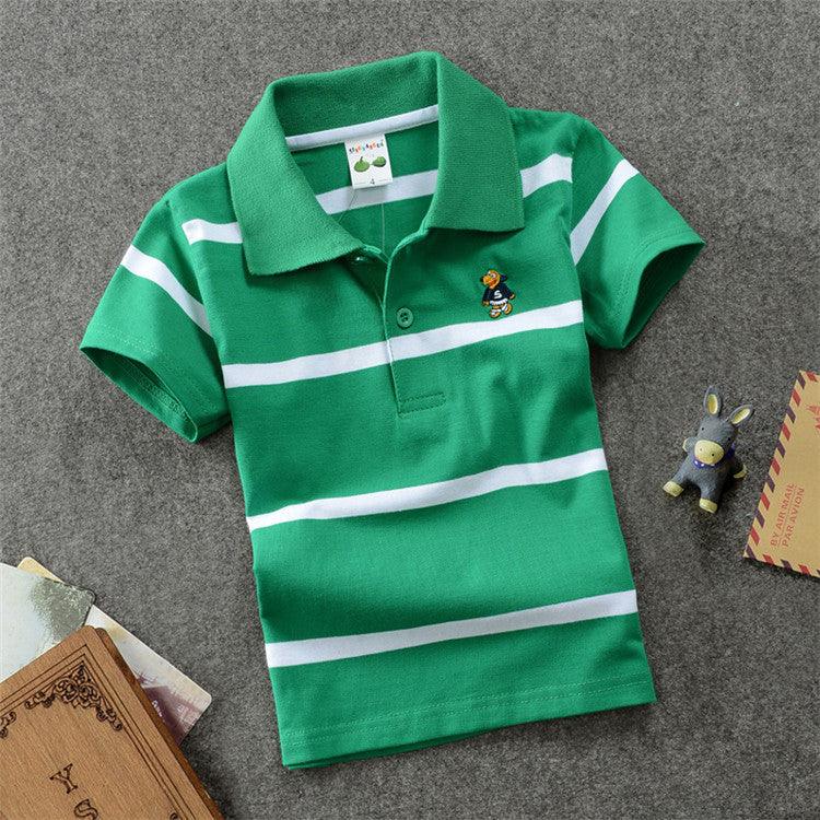 College Style Boys Polo Short Seeve T-shirt - Almoni Express