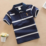 College Style Boys Polo Short Seeve T-shirt - Almoni Express