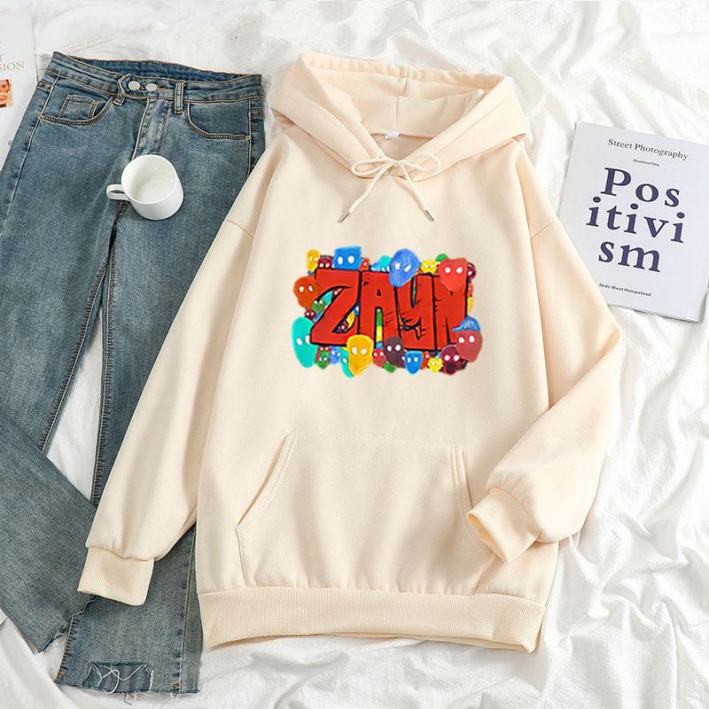 Color Art ZAYN Printed Letter Hoodie Hoodies For Men And Women - AL MONI EXPRESS