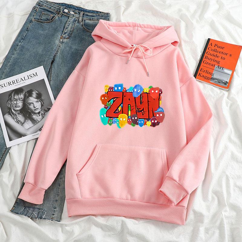 Color Art ZAYN Printed Letter Hoodie Hoodies For Men And Women - AL MONI EXPRESS