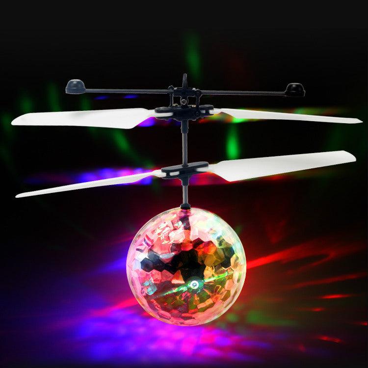 Colorful Induction Crystal Ball Suspension Light Electric Toy - Almoni Express