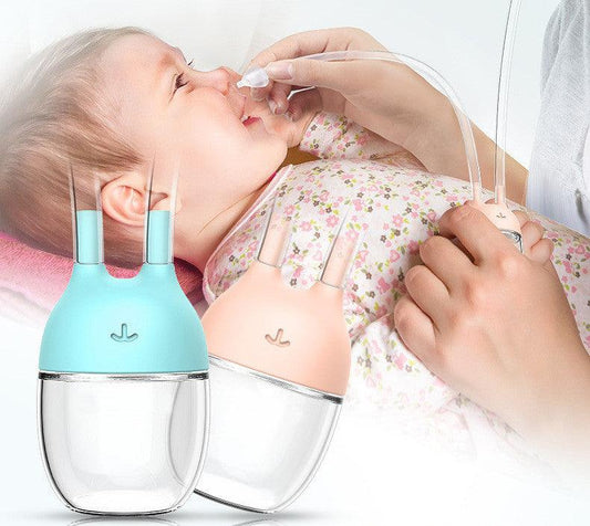 Convenient Baby Safe Nose Cleaner Vacuum Suction Nasal Mucus Runny Aspirator Inhale Baby Kids Healthy Care Stuff - Almoni Express