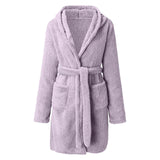 Coral Velvet Winter Nightgown For Women Funny Cute Duck Pajams Thickened Warm Sofa Sleepwear Lounger For Playing Mobile Phone Home Clothes - AL MONI EXPRESS