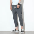 Cotton linen black men's harem pants - Almoni Express