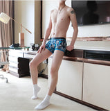 Cotton Men'S Underwear Boxer Shorts New Personality Printing Shorts Trendy Men - Almoni Express