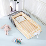 Cotton Portable Baby Crib Newborn Foldable - Almoni Express