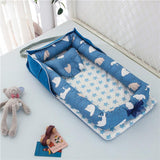 Cotton Portable Baby Crib Newborn Foldable - Almoni Express