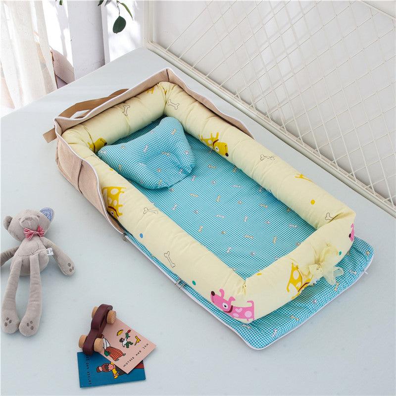 Cotton Portable Baby Crib Newborn Foldable - Almoni Express