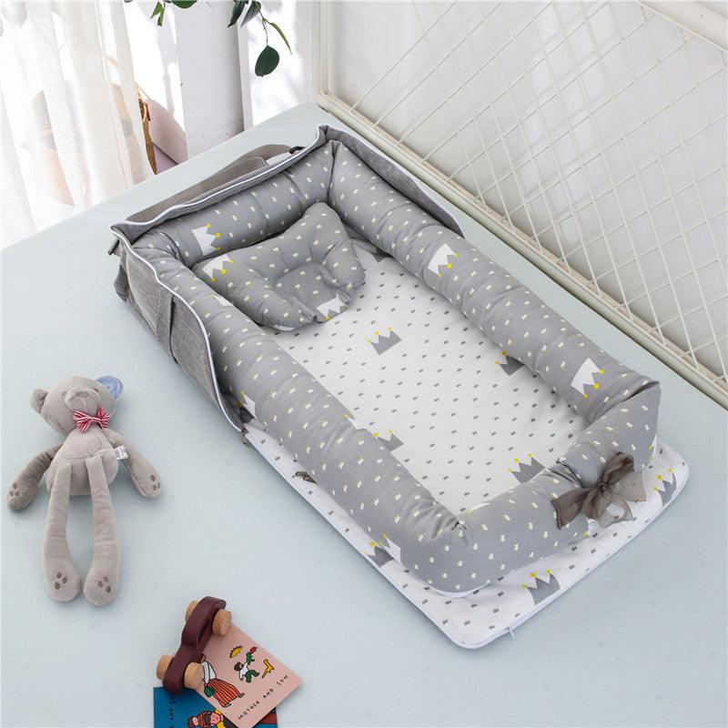 Cotton Portable Baby Crib Newborn Foldable - Almoni Express