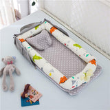 Cotton Portable Baby Crib Newborn Foldable - Almoni Express