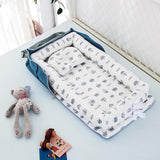 Cotton Portable Foldable Baby Bed - Almoni Express