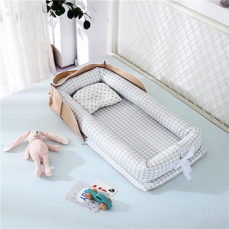 Cotton Portable Foldable Baby Bed - Almoni Express