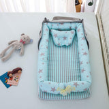 Cotton Portable Foldable Baby Bed - Almoni Express