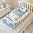 Crib Anti-pressure Newborn Foldable Portable Crib Middle Bed Baby Infant Mattress Bionic Travel Bed - Almoni Express