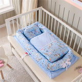 Crib Anti-pressure Newborn Foldable Portable Crib Middle Bed Baby Infant Mattress Bionic Travel Bed - Almoni Express