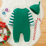 Cross Border Autumn And Winter Christmas Baby Jumpsuit - Almoni Express