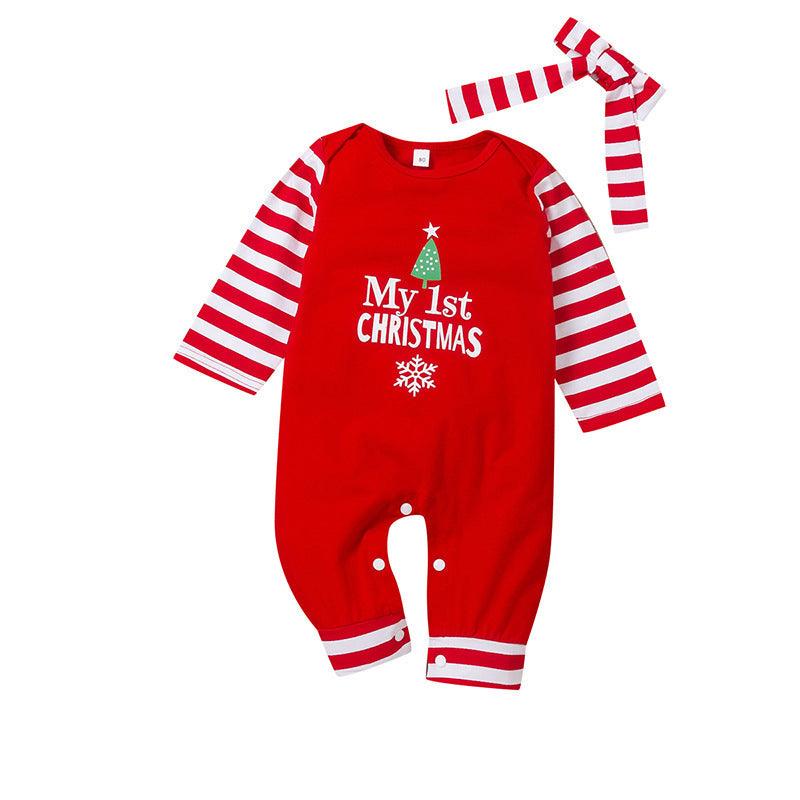 Cross Border Autumn And Winter Christmas Baby Jumpsuit - Almoni Express