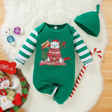 Cross Border Autumn And Winter Christmas Baby Jumpsuit - Almoni Express