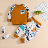 Cute Animal Cartoon Autumn Long-sleeved Suit - Almoni Express