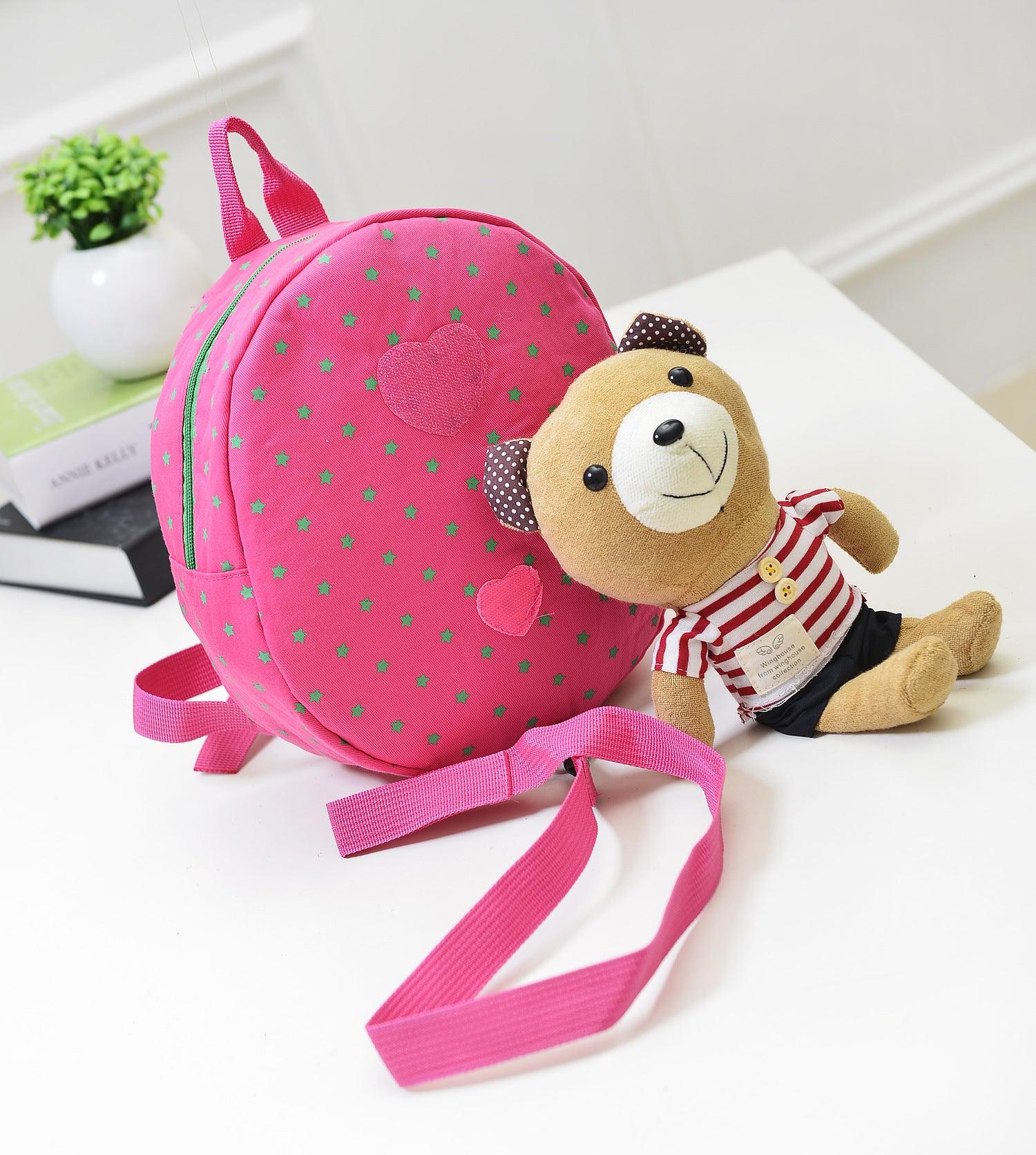 Cute Baby Backpack Anti-lost Bear Cartoon - Almoni Express